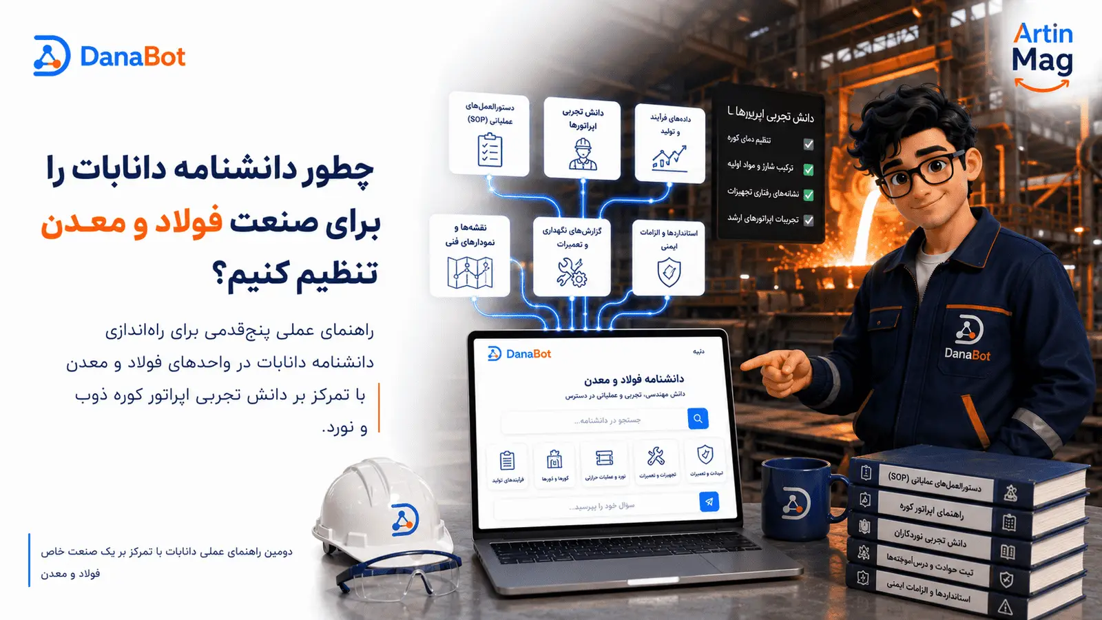 چطور دانشنامه دانابات را برای صنعت فولاد و معدن تنظیم کنیم