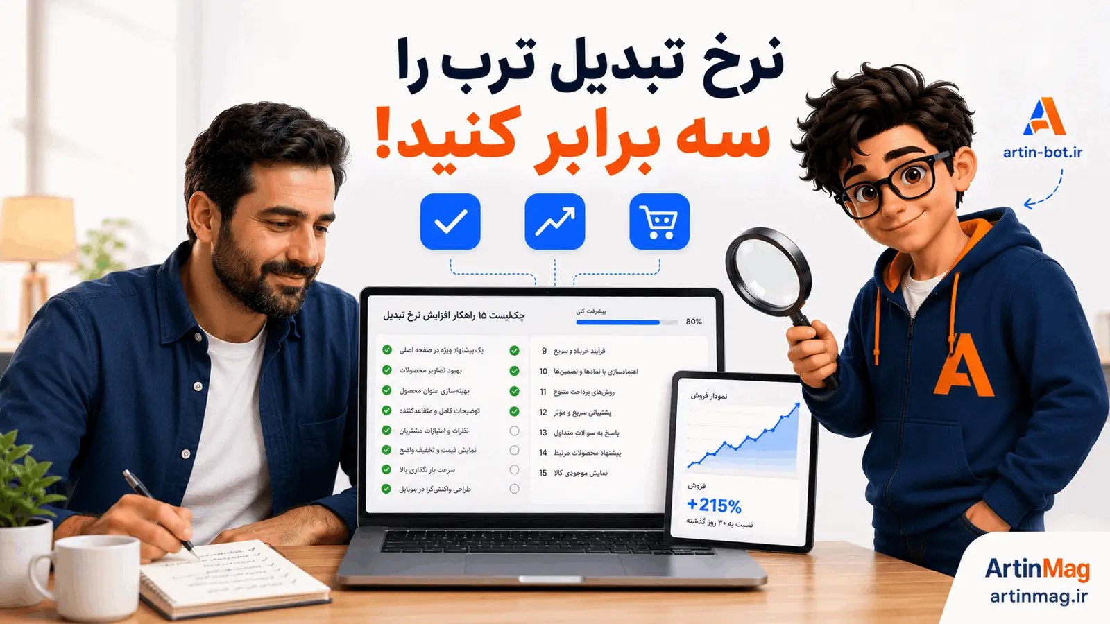 ۱۵ راهکار افزایش نرخ تبدیل ورودی‌های ترب — از صفحه محصول تا پاسخگویی خودکار