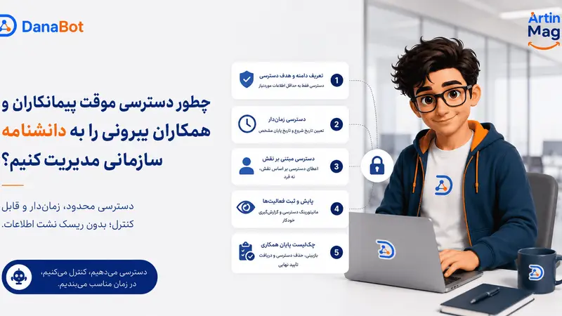 چطور دسترسی موقت پیمانکاران و همکاران بیرونی را به دانشنامه سازمانی مدیریت کنیم؟